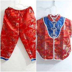 2 piece set. Kids chinese-like outfit.